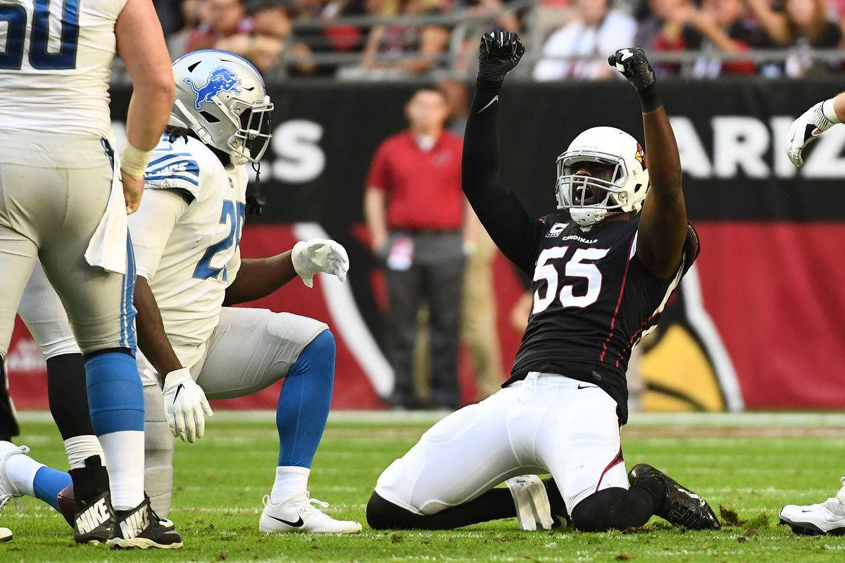 Nflgame Arizona Cardinals Chandler Jones Celebrates Tackle Background