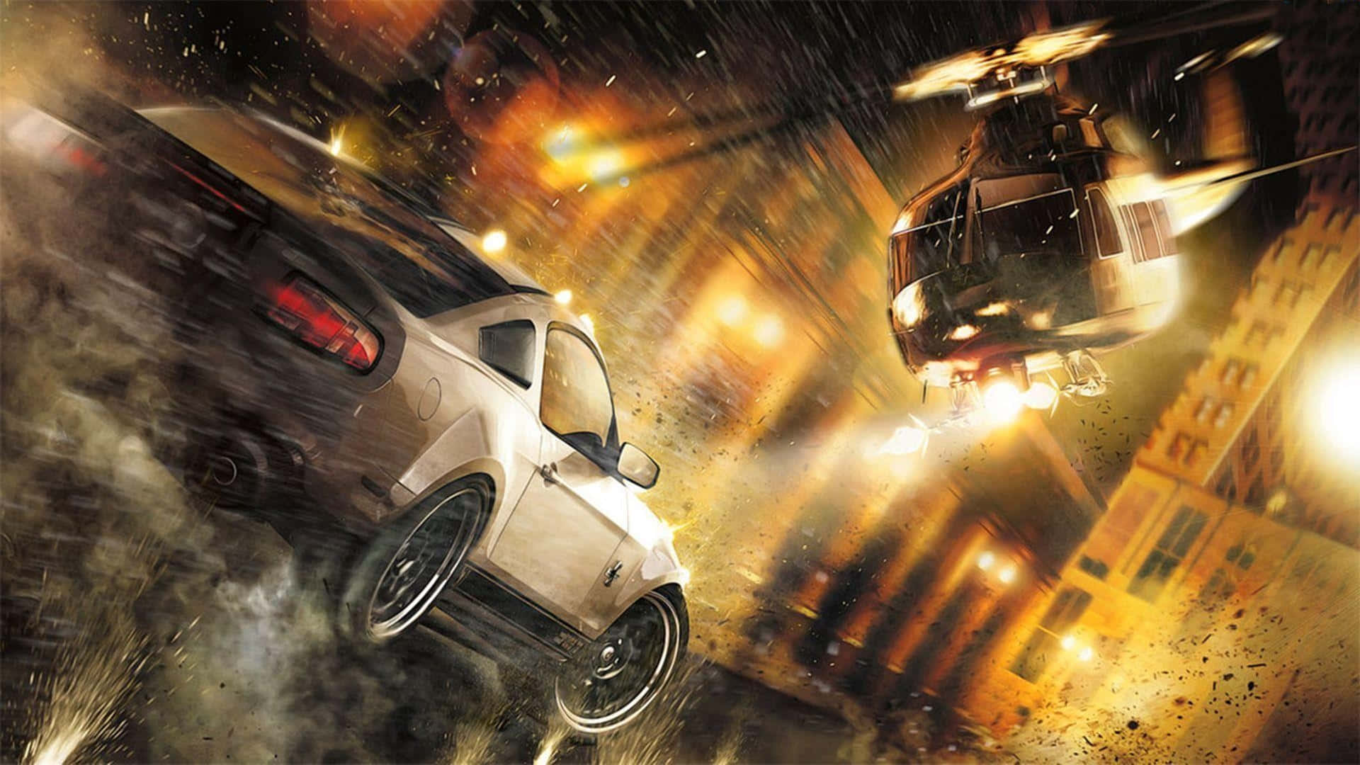 Nfs The Run Mustang Helicopter Background