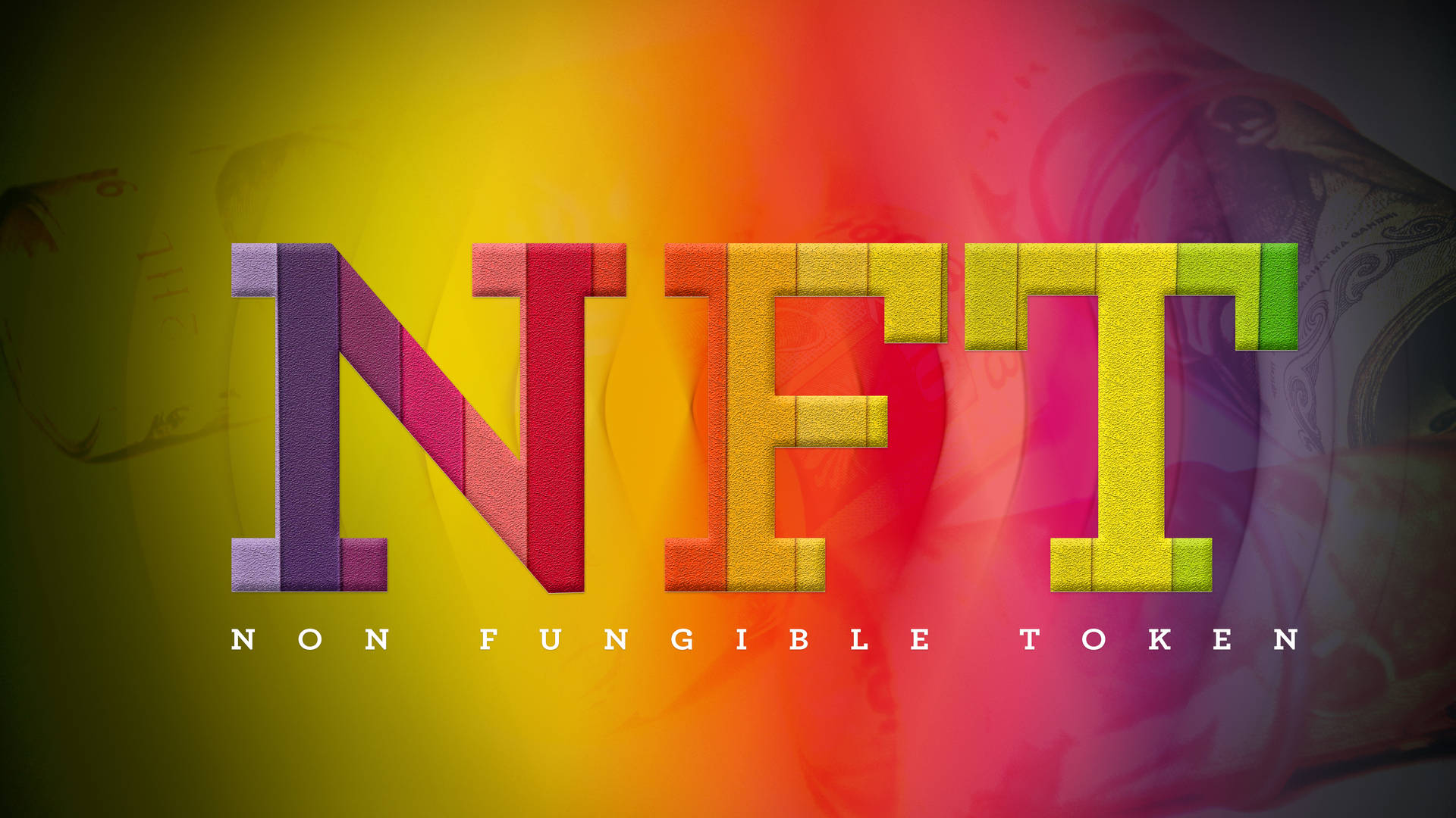 Nft Colorful Logo Background