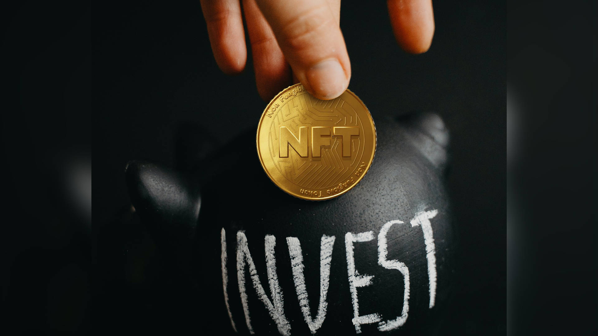 Nft Gold Coins Invest Background