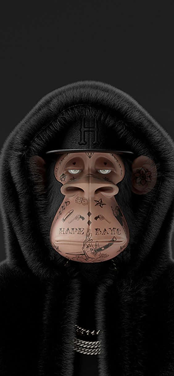 Nft Monkey With Face Tattoos