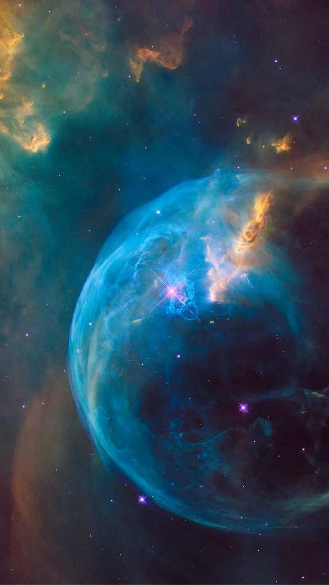 Ngc 7635 Bubble Nebula Top Iphone Hd Background