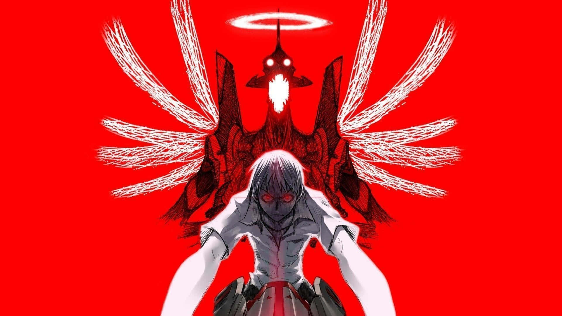 Nge Angel Red Background Background