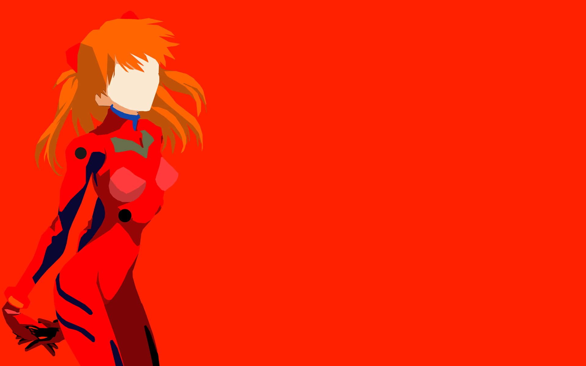 Nge Girl Orange Background Background