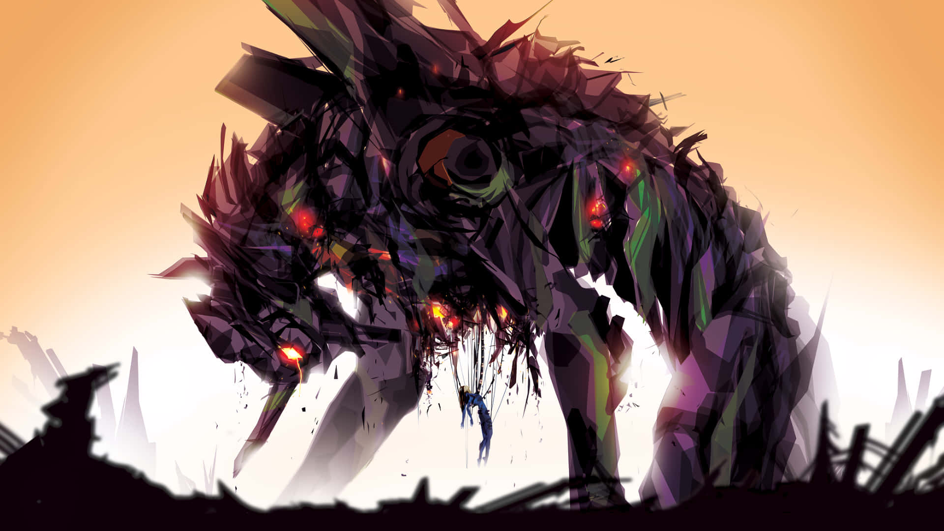 Nge Robot Monster Background