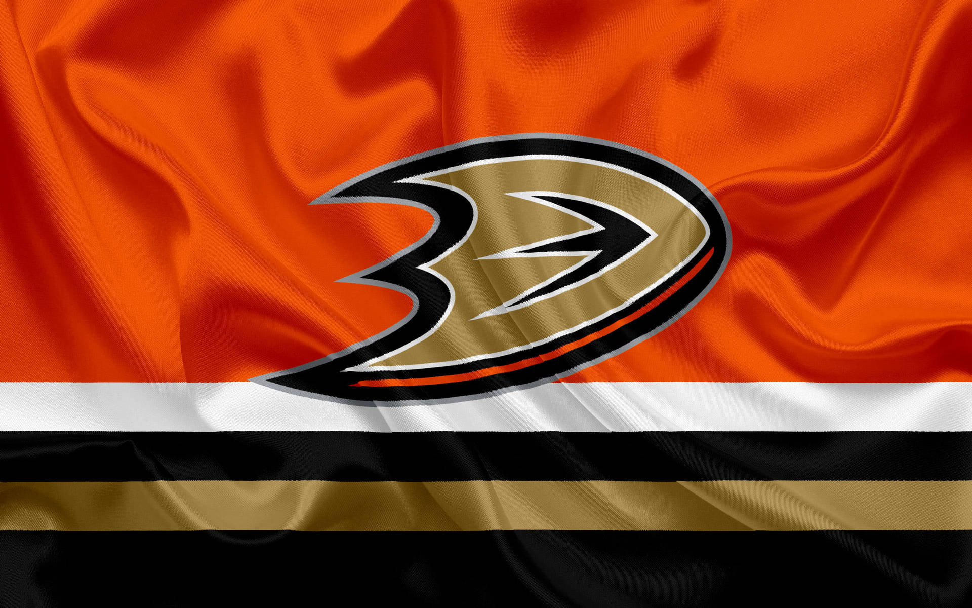 Nhl Anaheim Ducks Emblem Flag Background