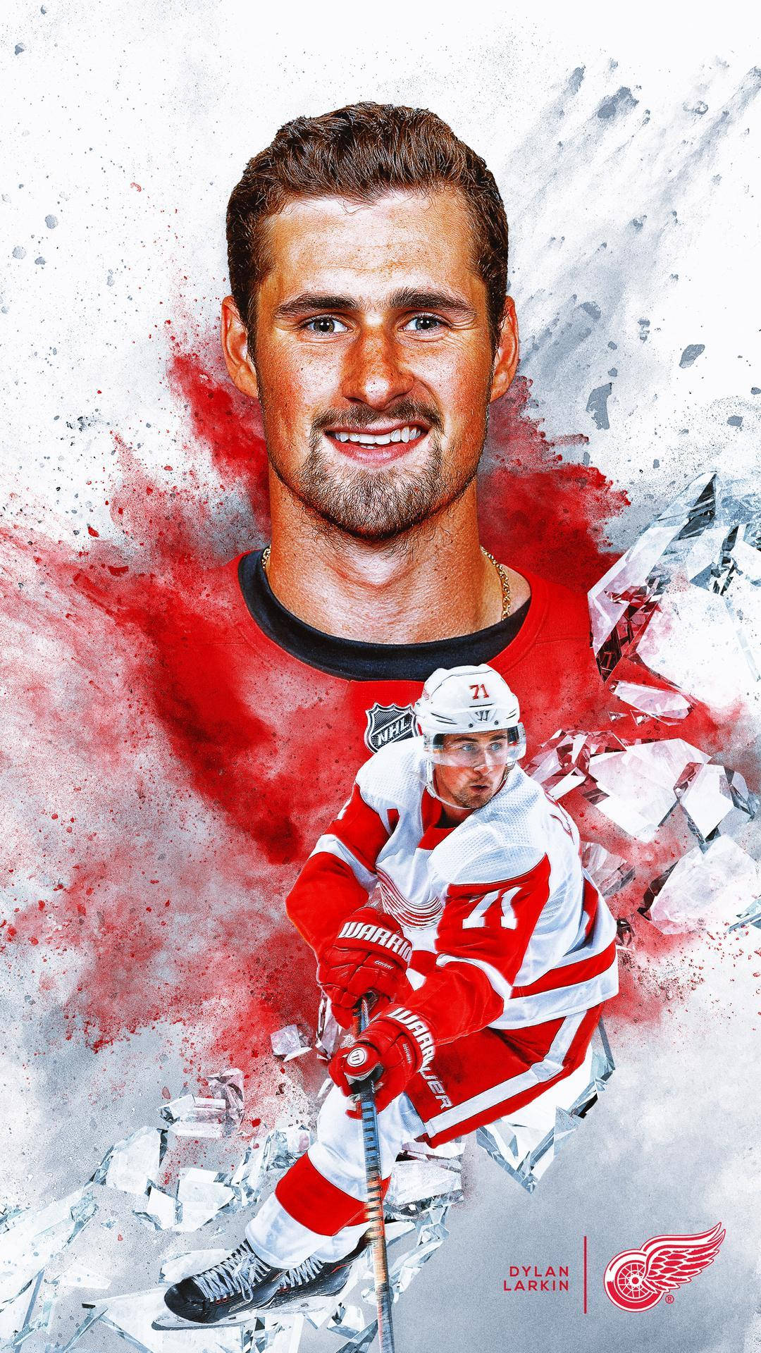 Nhl Captain Dylan Larkin Background