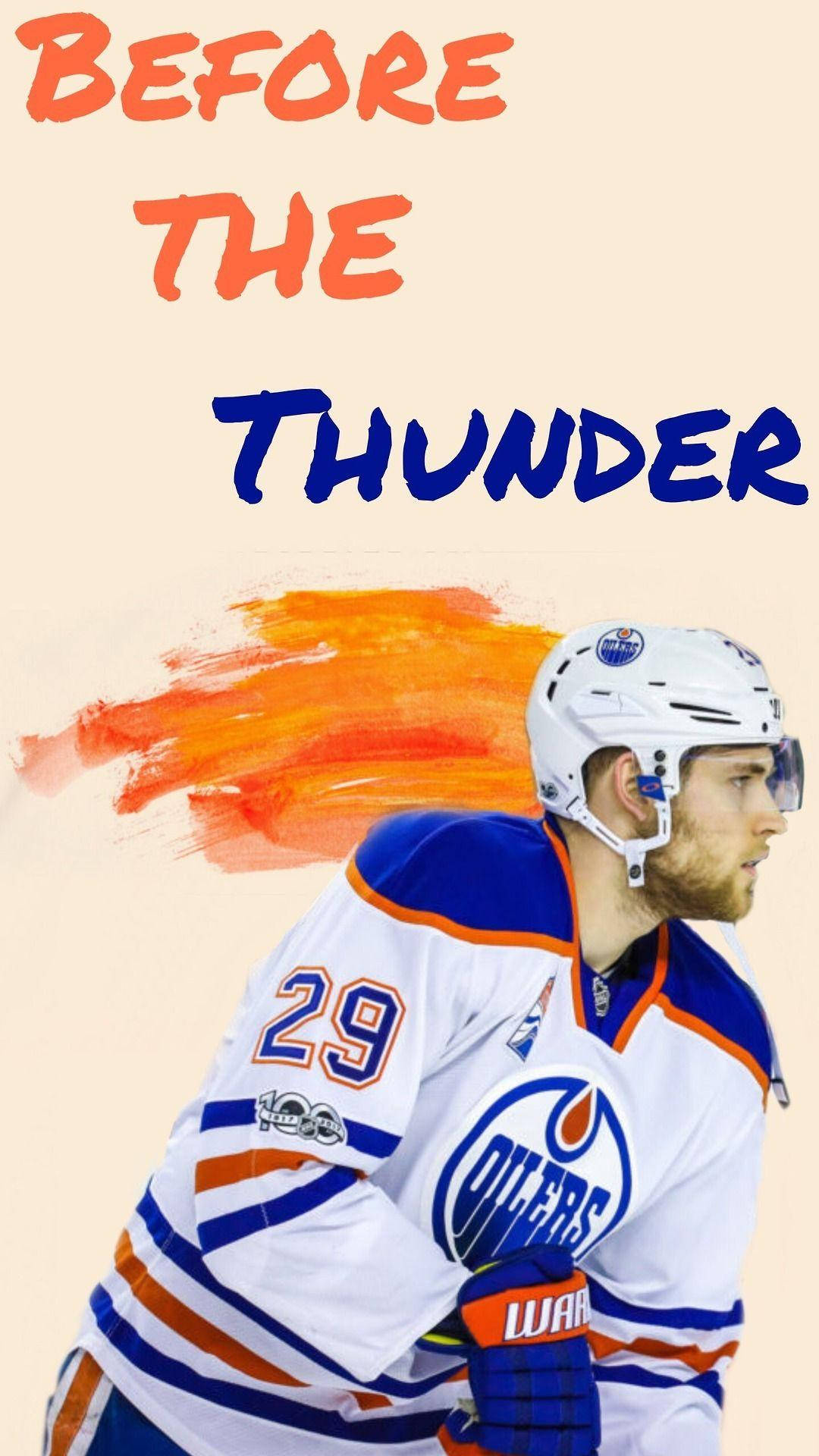 Nhl Edmonton Oilers Captain Leon Draisaitl Background