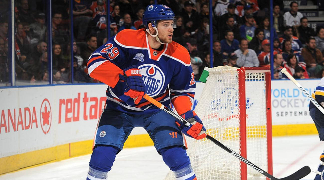 Nhl German Ice Hockey Player Leon Draisaitl Background