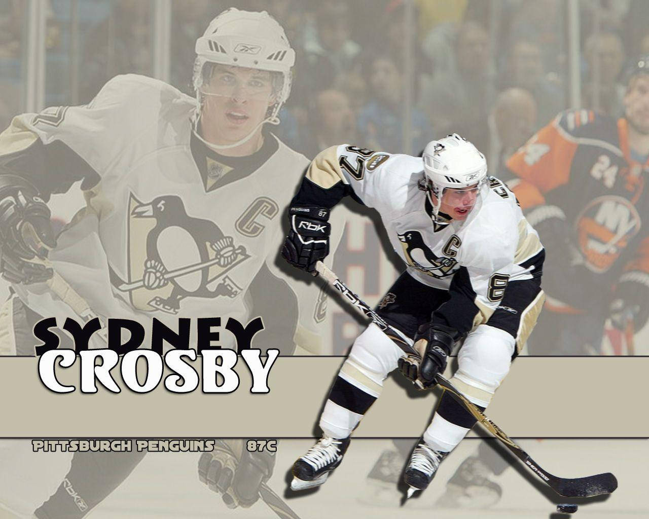 Nhl Legend Sidney Crosby Background