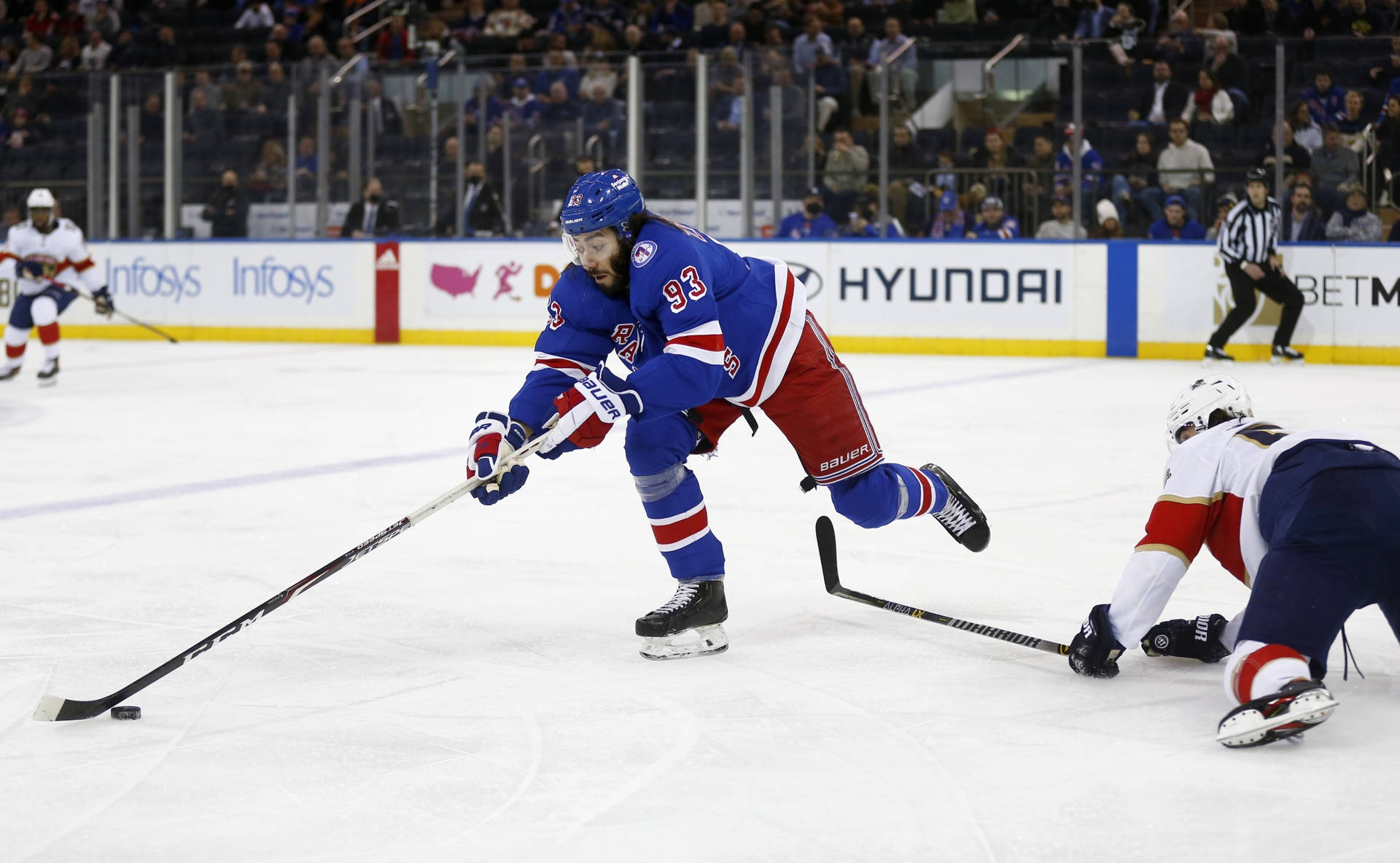 Nhl Mika Zibanejad Rangers Versus Panthers Background