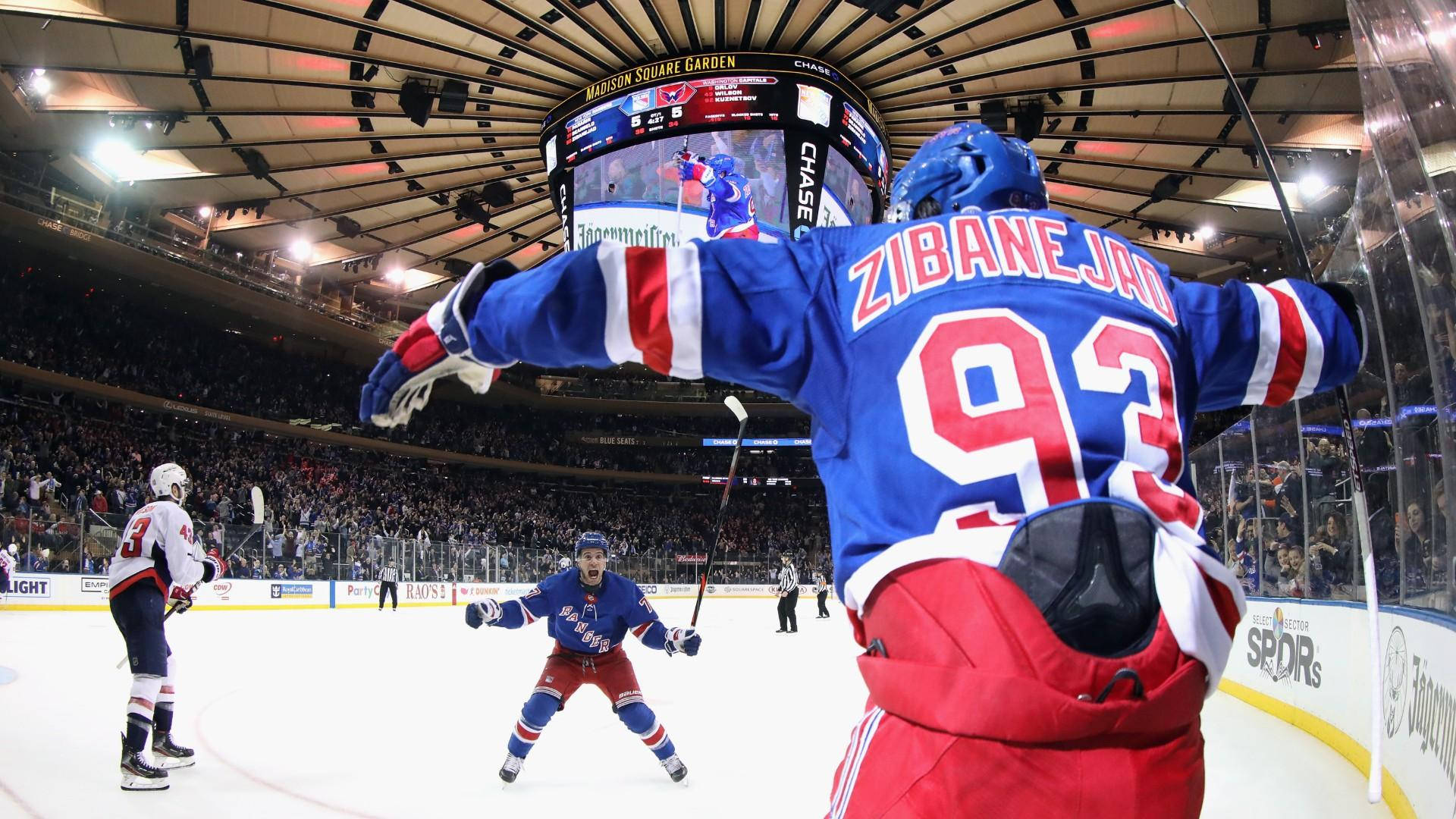 Nhl Mika Zibanejad Rangers Vs Capitals Background