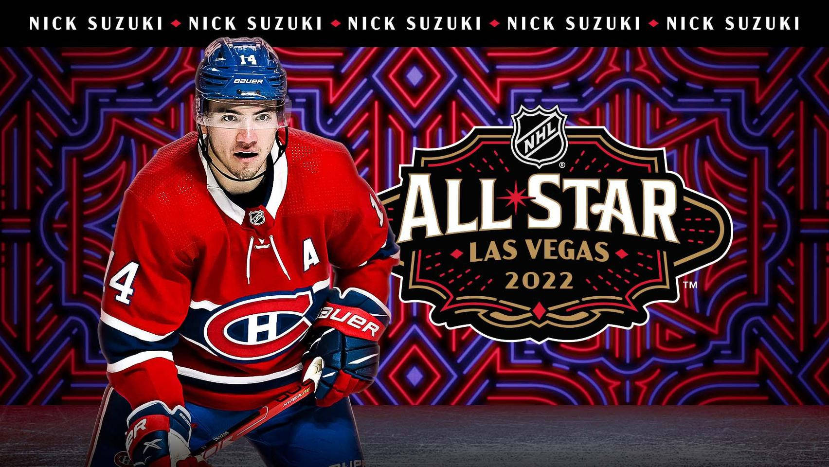 Nhl Montreal Canadiens Nick Suzuki All Star Poster Background