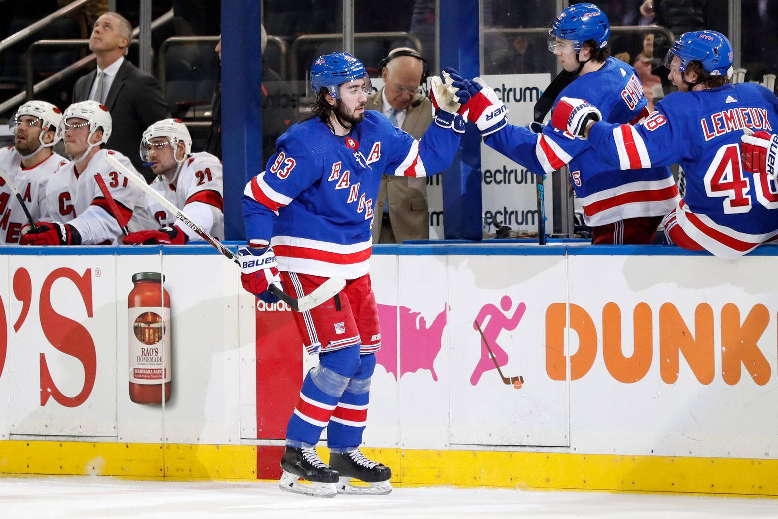 Nhl New York Rangers Center Player Mika Zibanejad