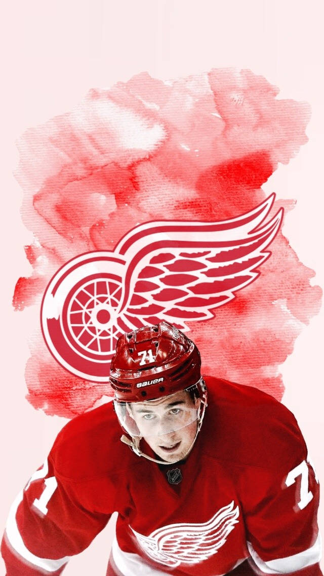 Nhl Player Captain Dylan Larkin Background