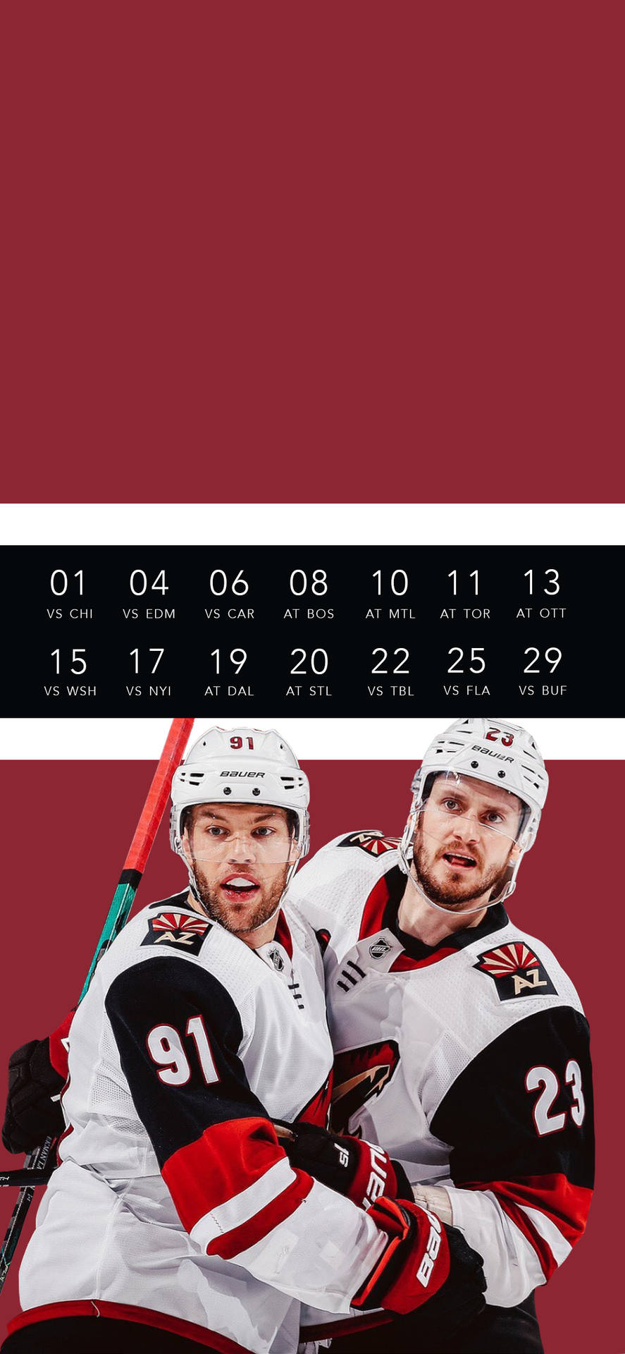 Nhl Player Ekman-larsson And Taylor Hall Background