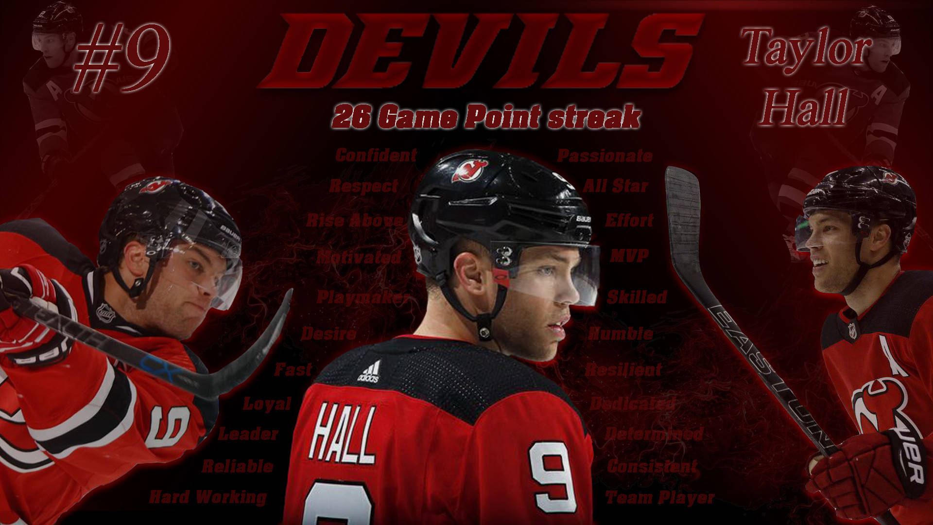 Nhl Player No 9 Taylor Hall Background