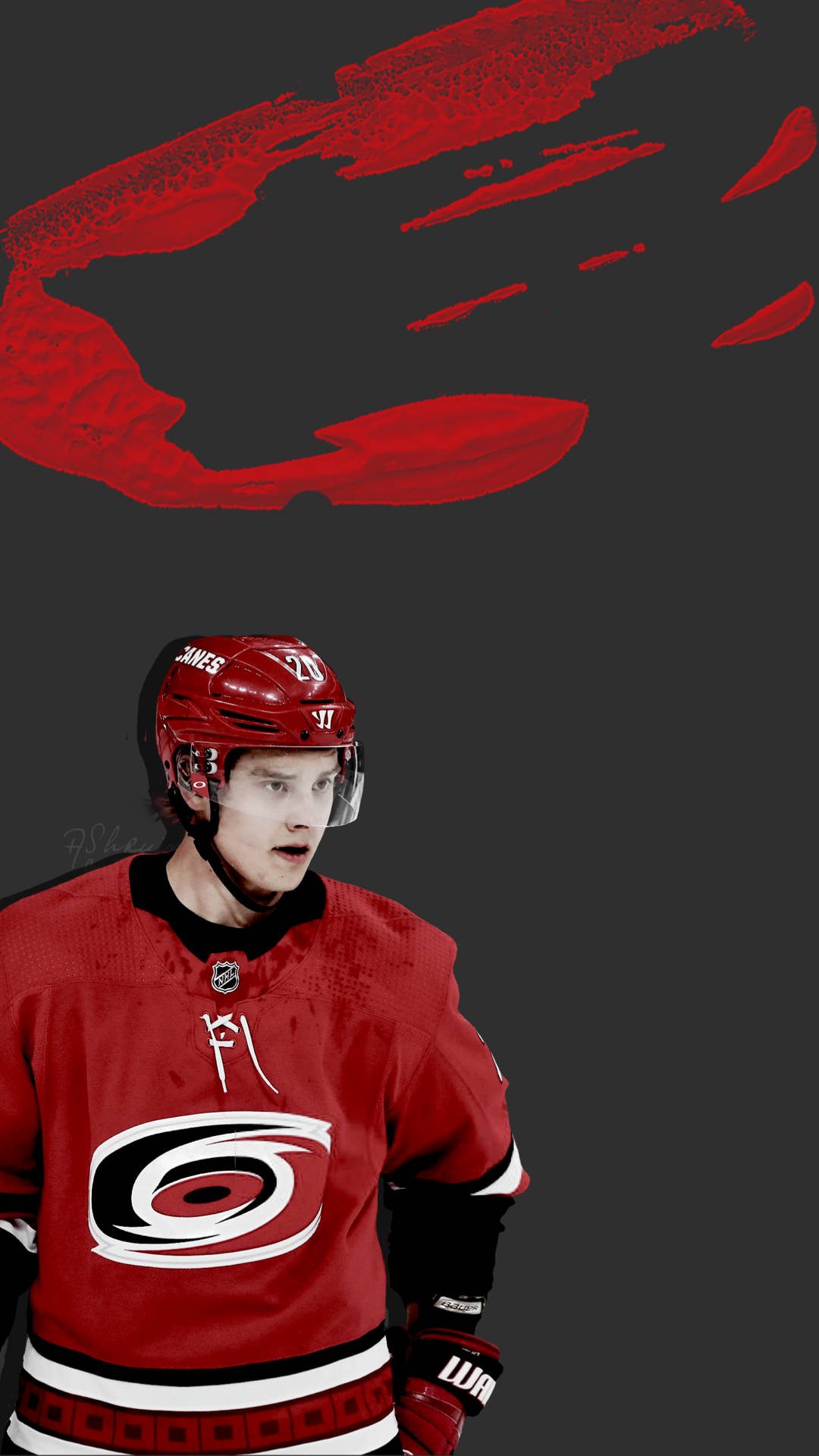 Nhl Player Sebastian Aho Background