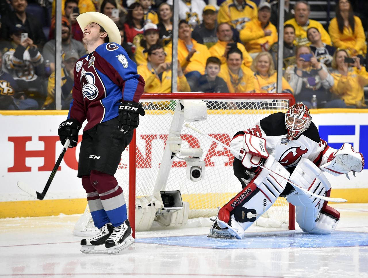 Nhl Star Matt Duchene Embracing Cowboy Style Background