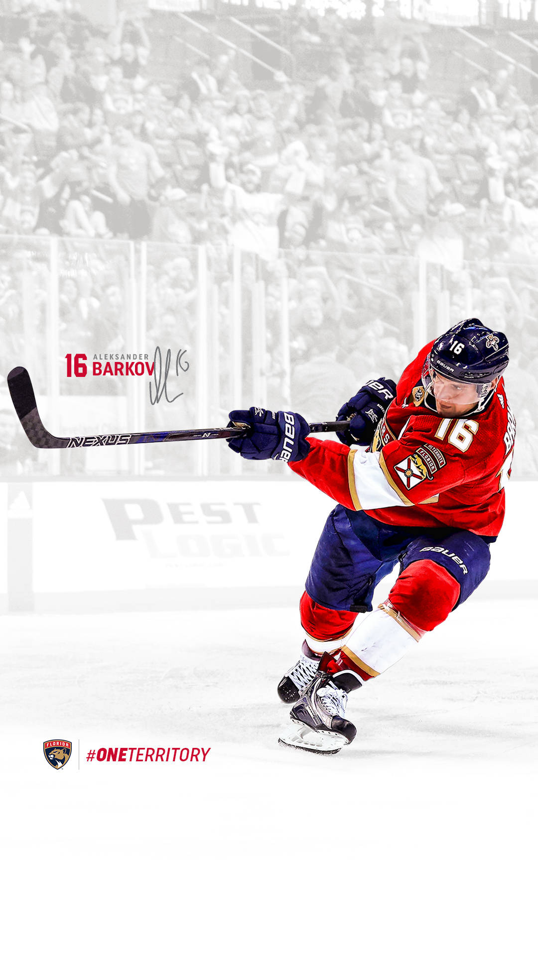 Nhl Team Captain Aleksander Barkov Action Shot Background