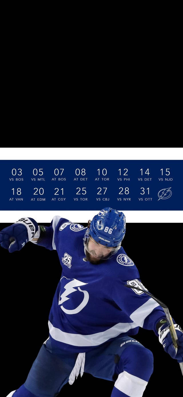 Nhl Triumph - Nikita Kucherov Victory Stance Background