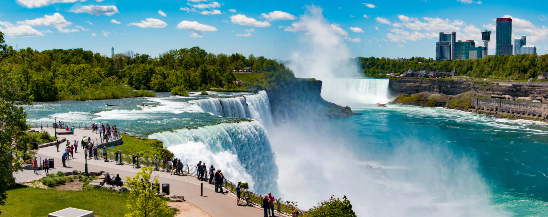 Niagara Falls Canada Aerial View