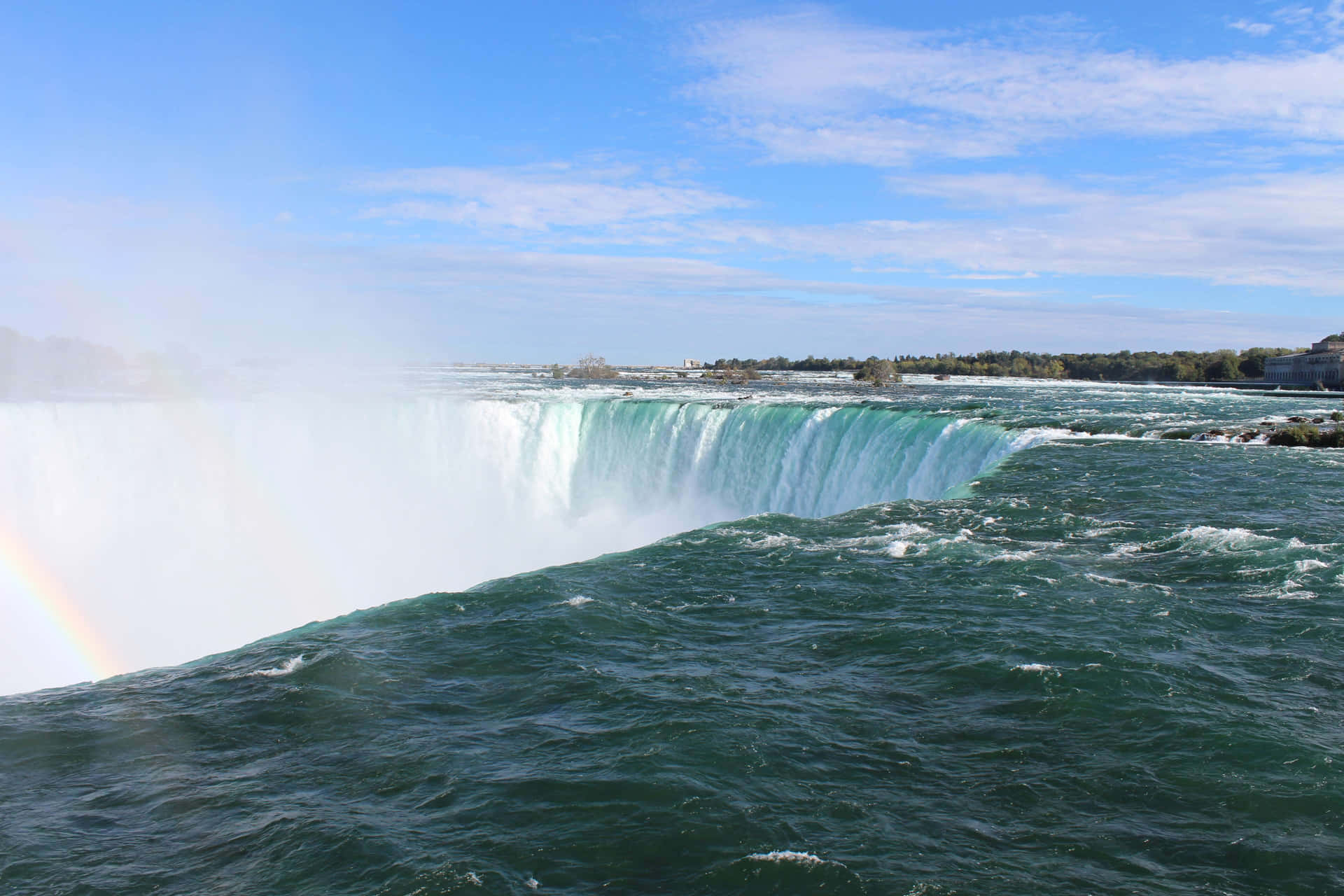 Niagara Falls Canada Mist View Background