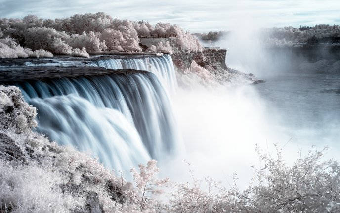 Niagara Falls Digital Painting Background