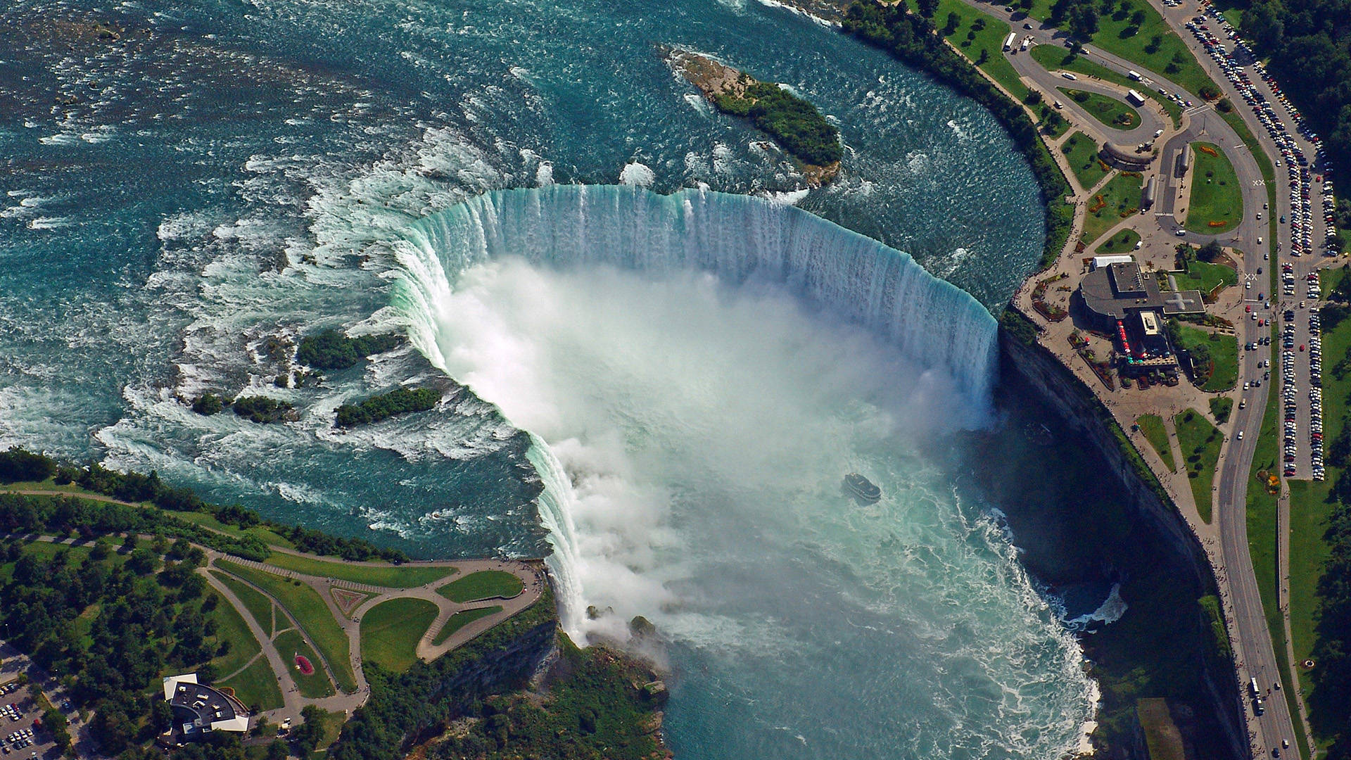 Niagara Falls Geospatial Shot Background