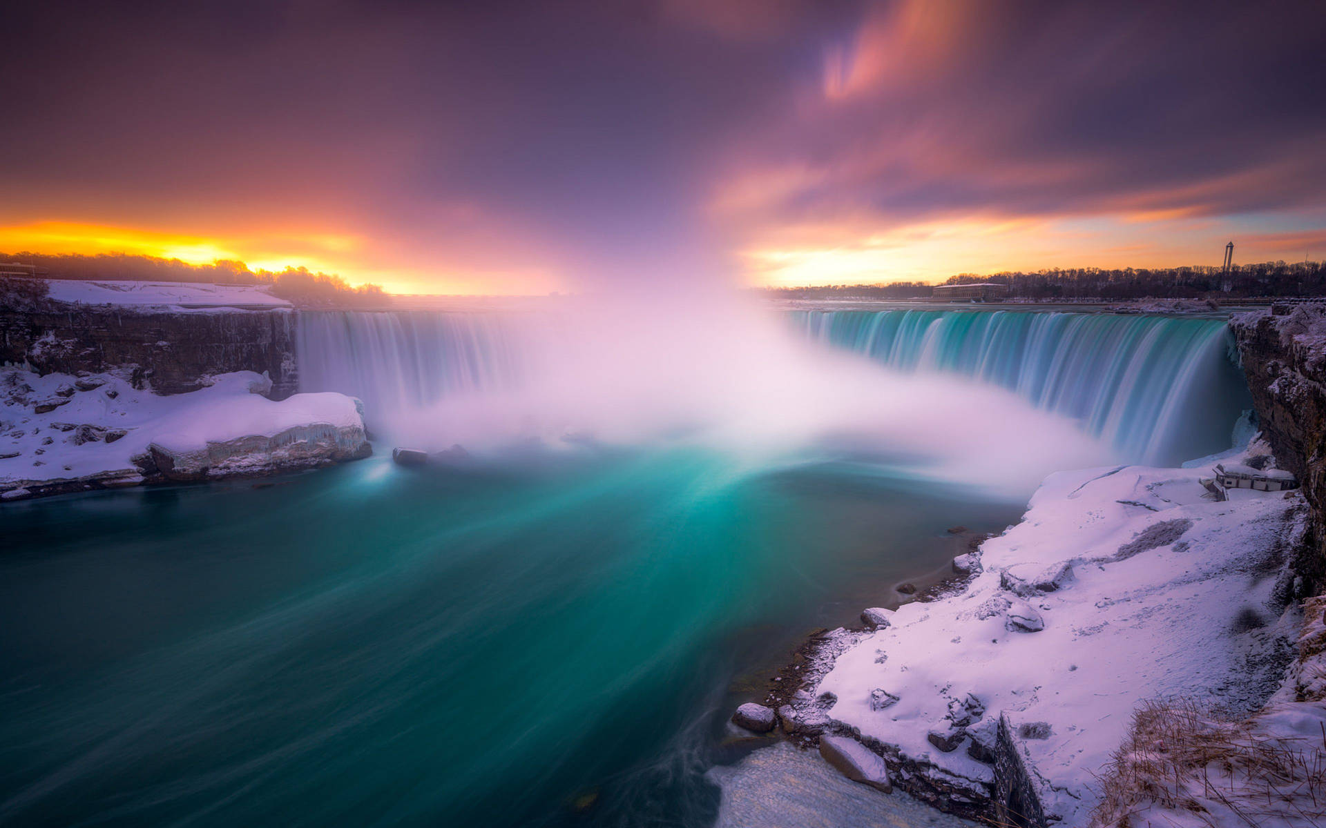 Niagara Falls Natural Scenery Background