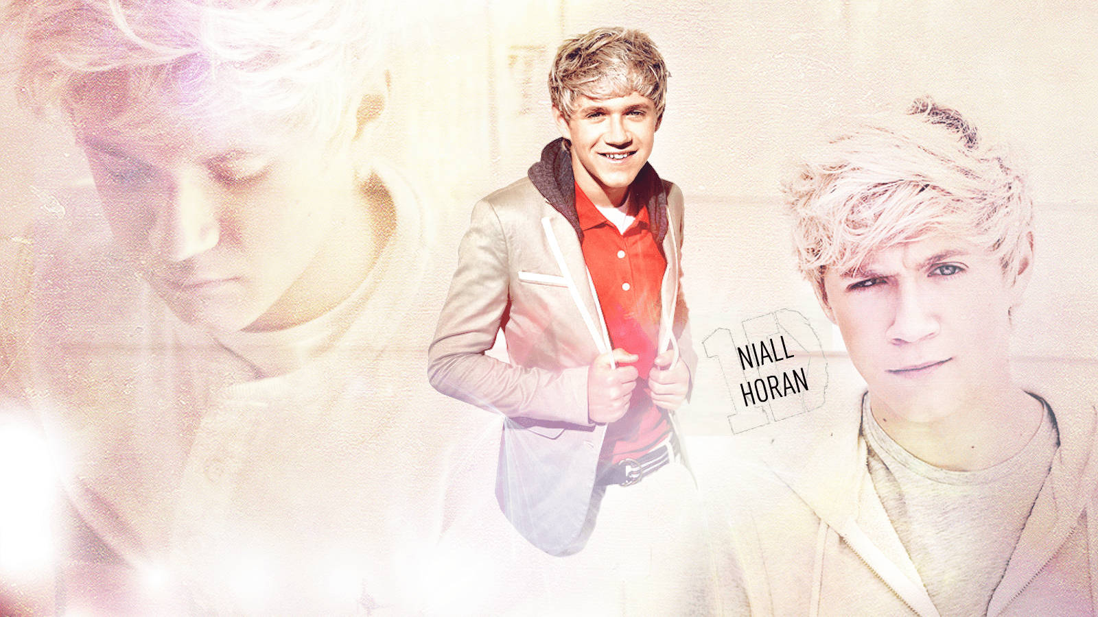 Niall Horan Red Shirt Jacket Background