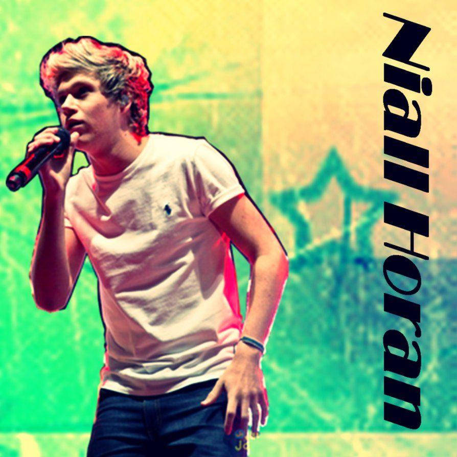 Niall Horan White Shirt Singing Background