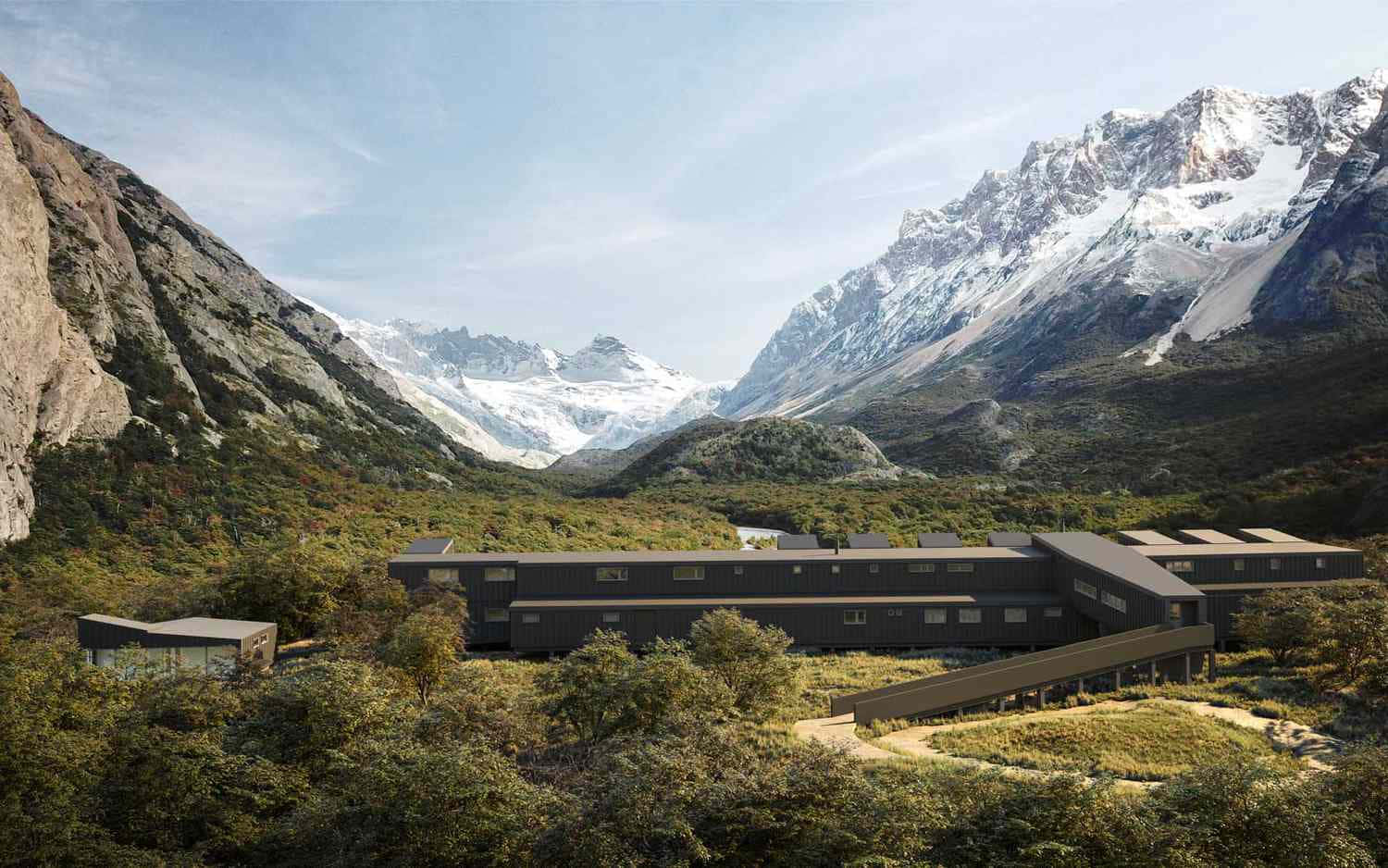 Nice And Green Scenery Of El Chalten Background