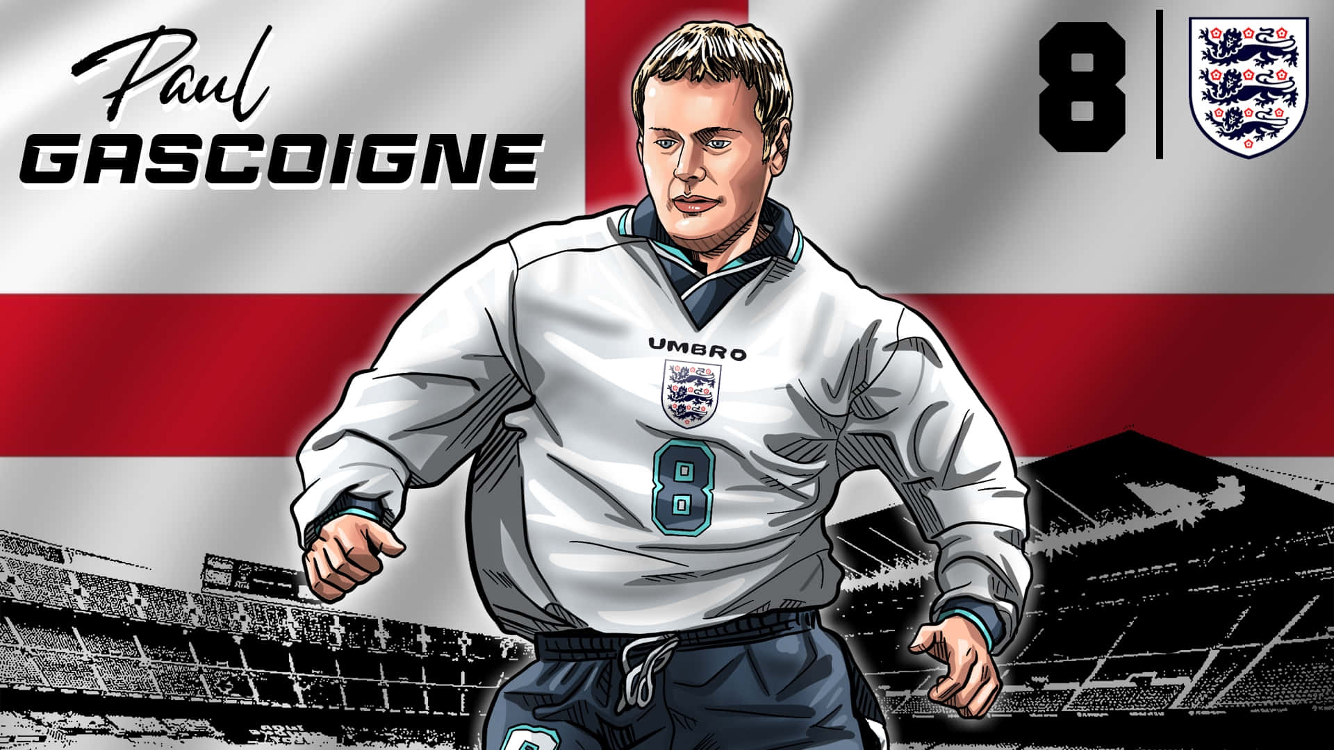 Nice Animated Poster Paul Gascoigne