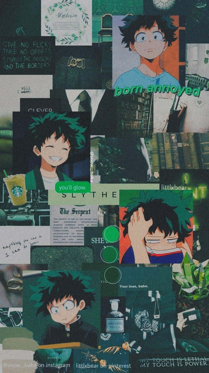 Nice Anime Deku Collage Aesthetic