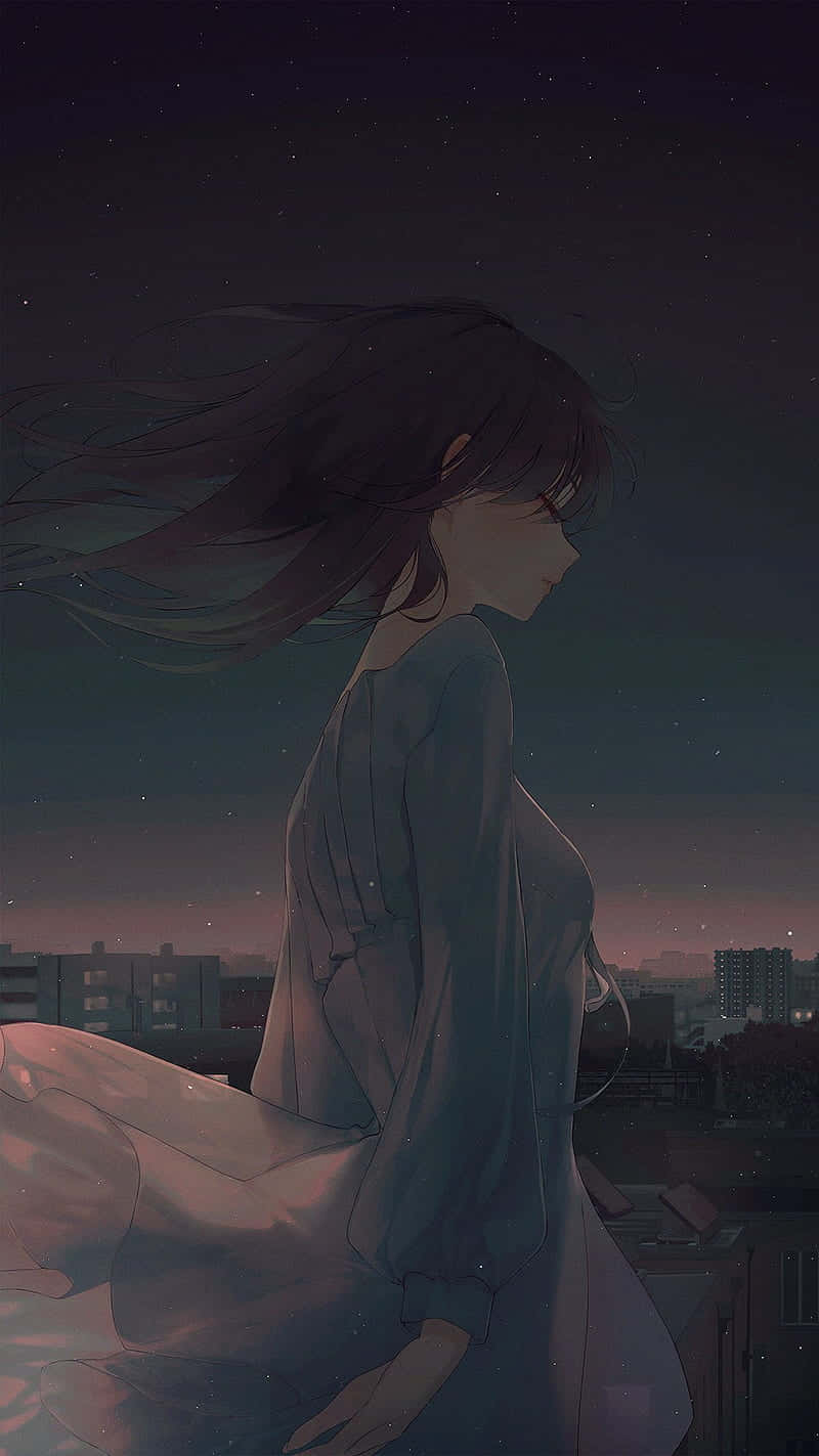 Nice Anime Isolated Girl Background