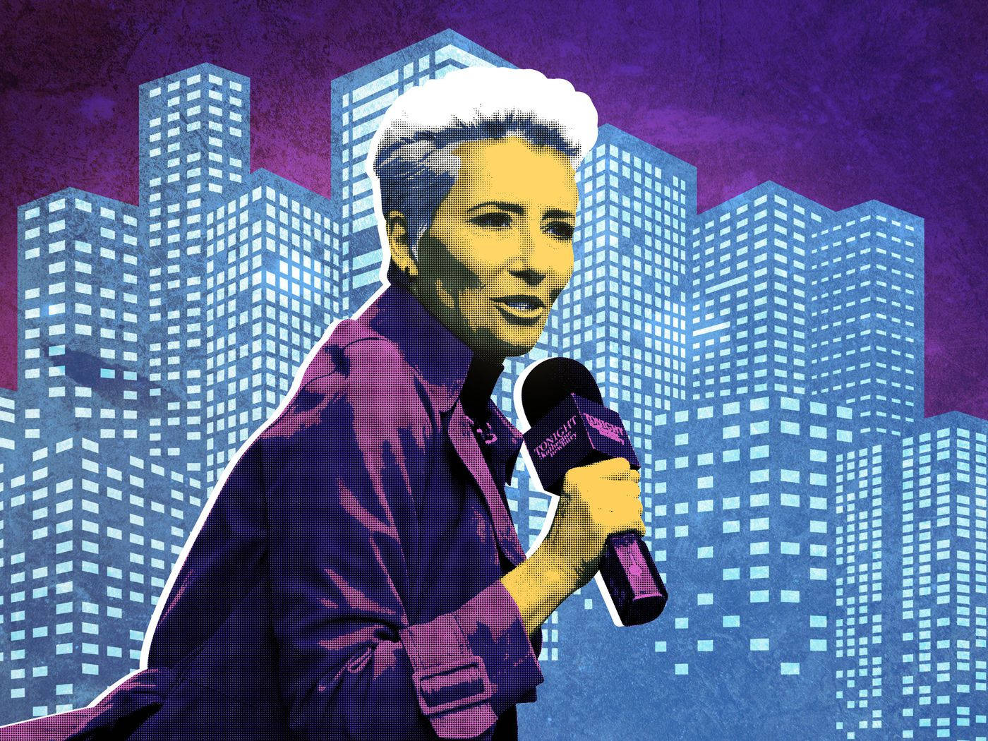 Nice Digital Illustration Of Emma Thompson Background