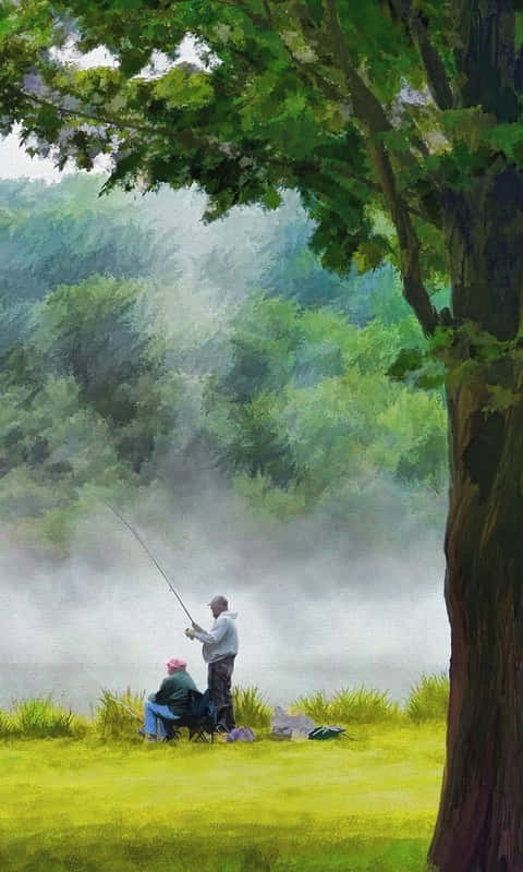 Nice Fishing Phone Theme Display Background
