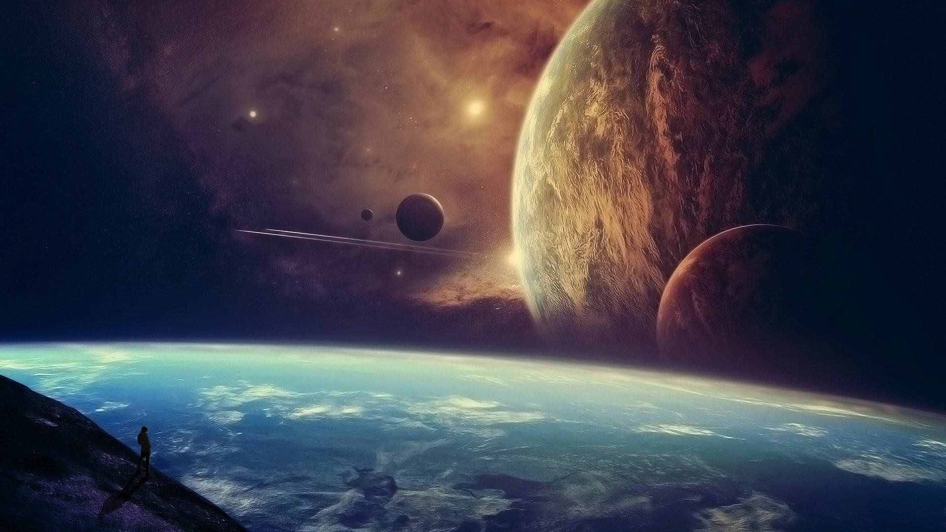 Nice Outer Space View Background