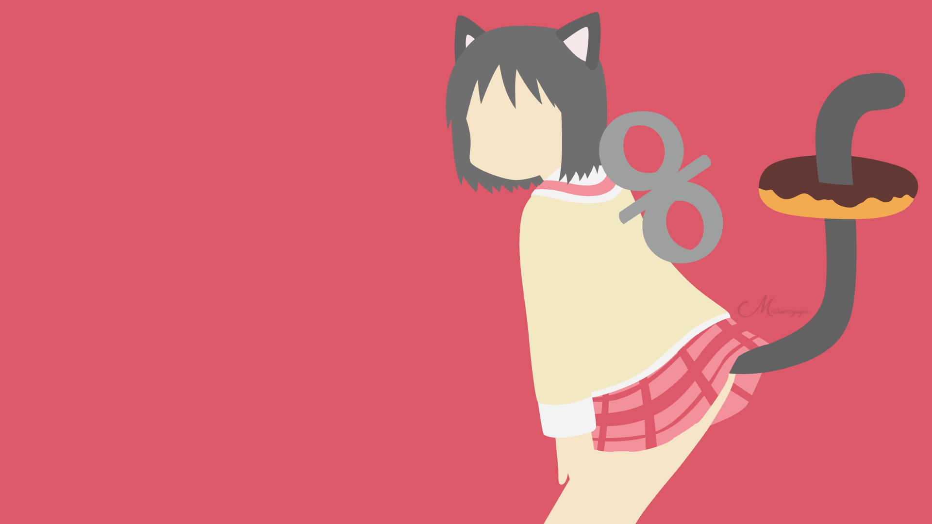 Nichijou Nano Cat Background