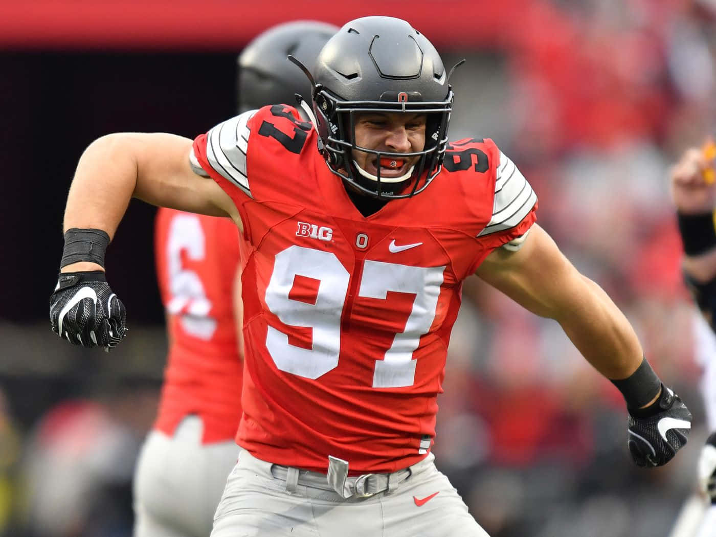 Nick Bosa Of The San Francisco 49ers, A Two-time Pro Bowler And The Second Overall Pick In The 2019 Nfl Draft Background
