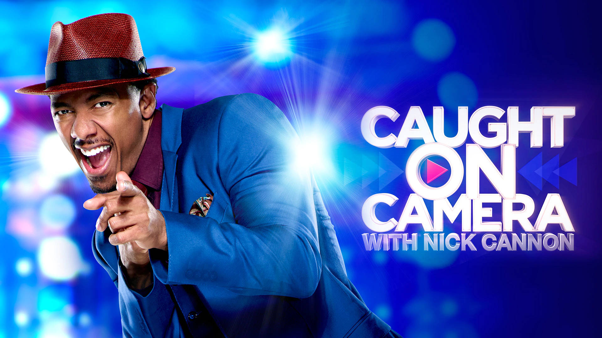 Nick Cannon Posing For His Show Background