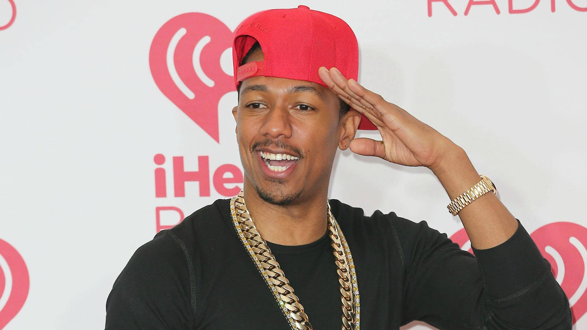 Nick Cannon Saluting Background