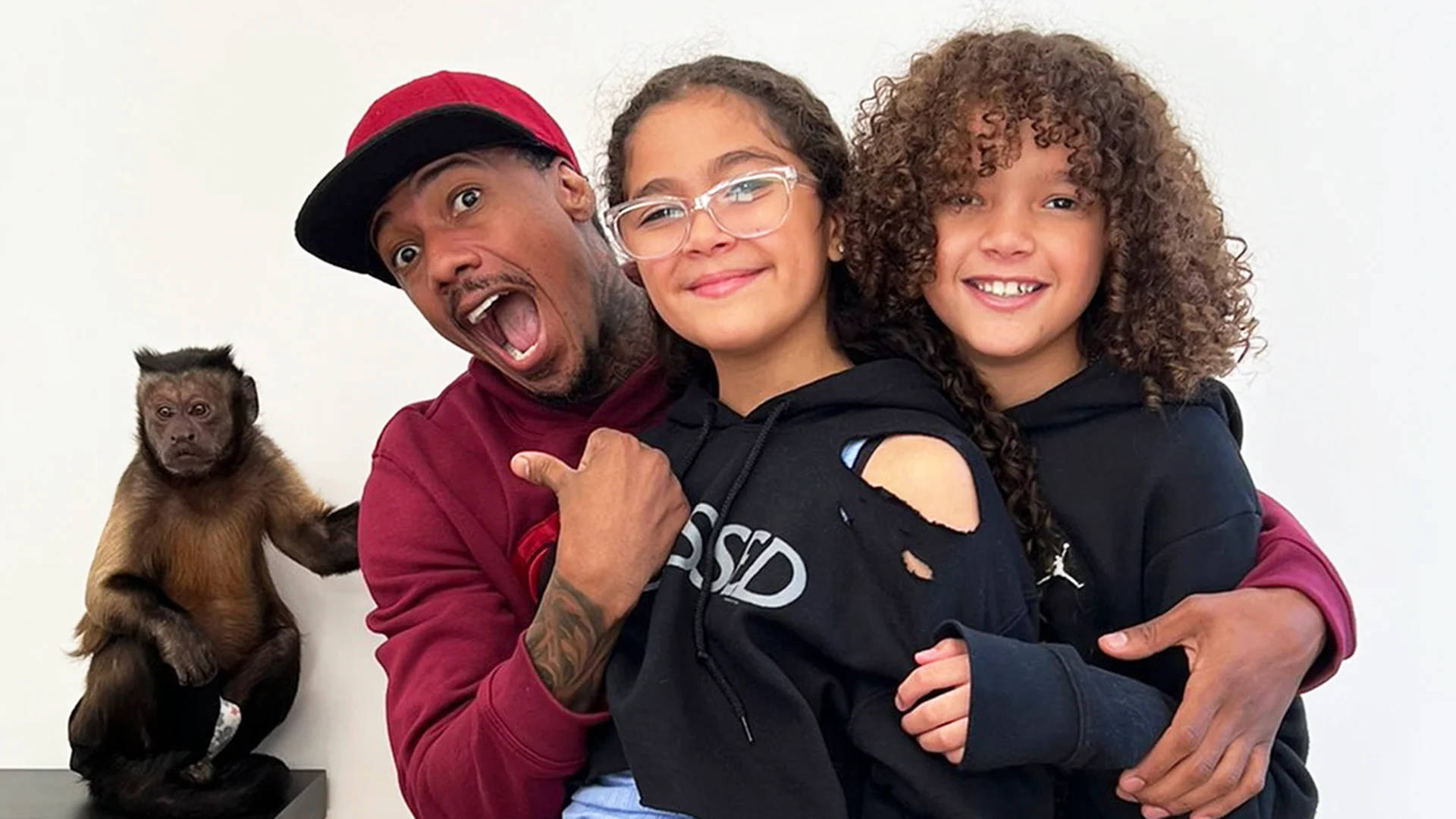 Nick Cannon With Children Background