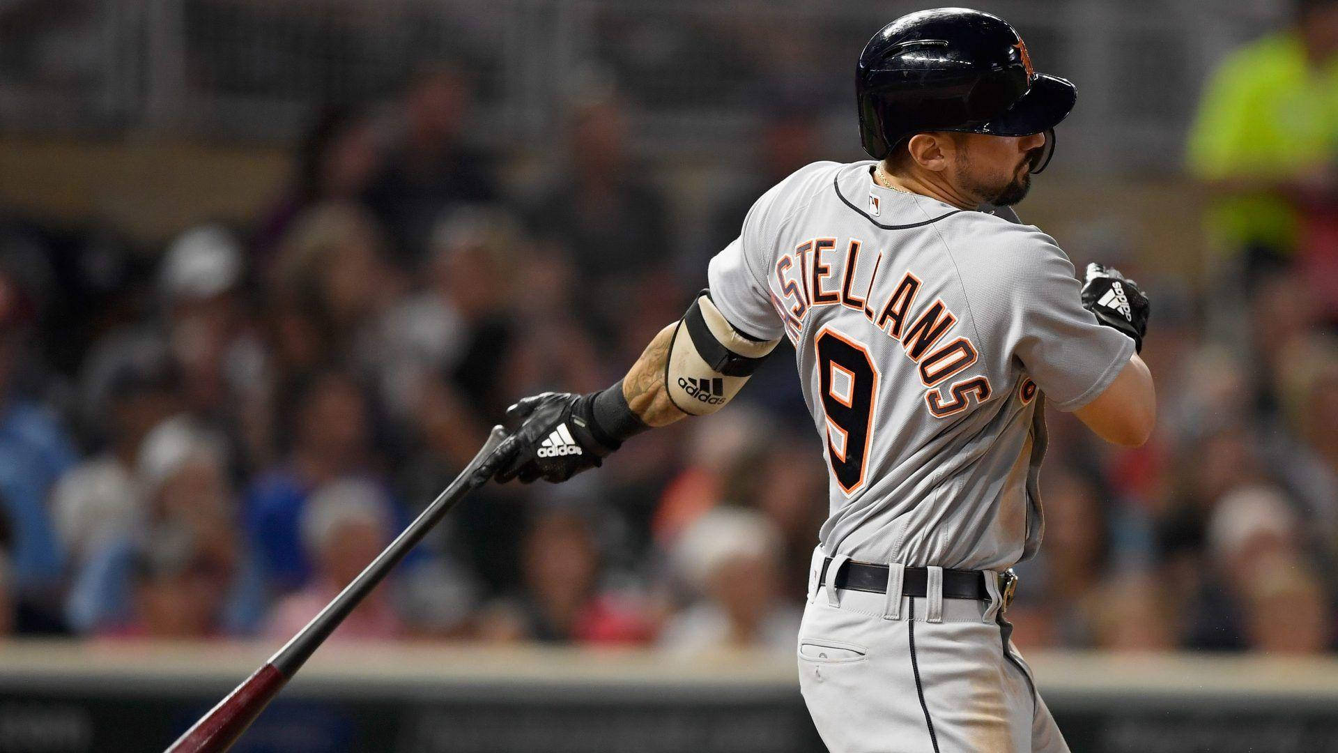 Nick Castellanos After Swinging The Bat