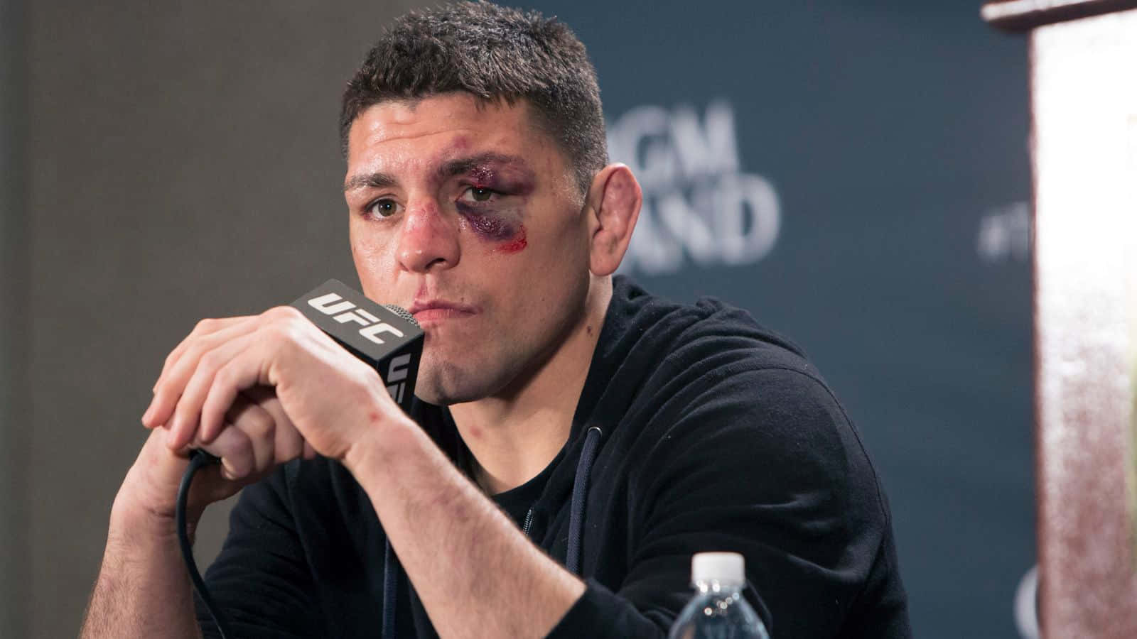 Nick Diaz After A Fight Background