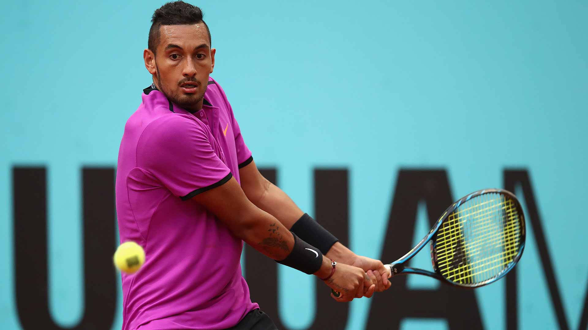 Nick Kyrgios In Atp Tour Background
