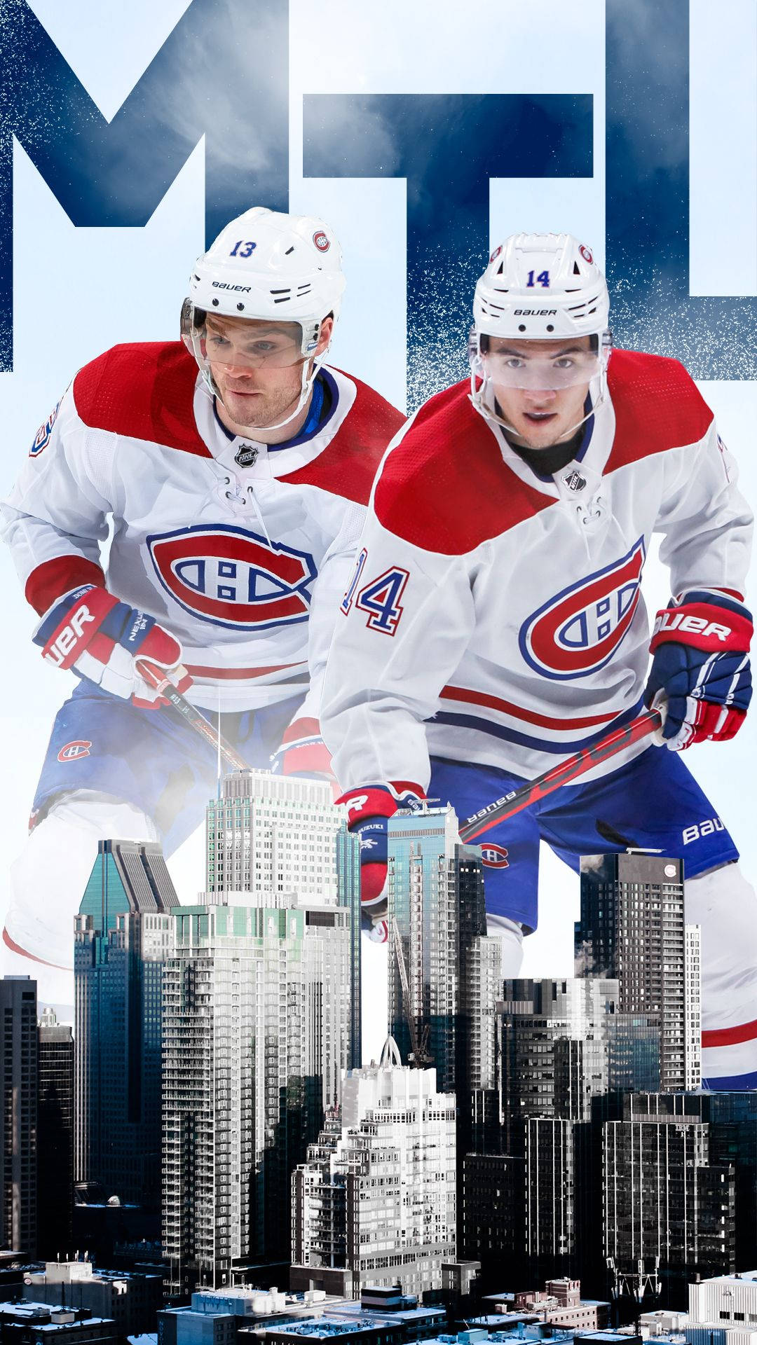 Nick Suzuki Montreal Canadiens Ice Hockey Center Poster Background