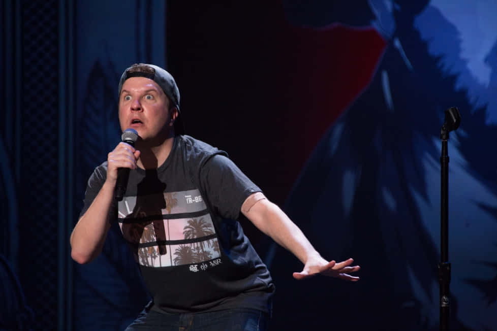 Nick Swardson At An Event Background