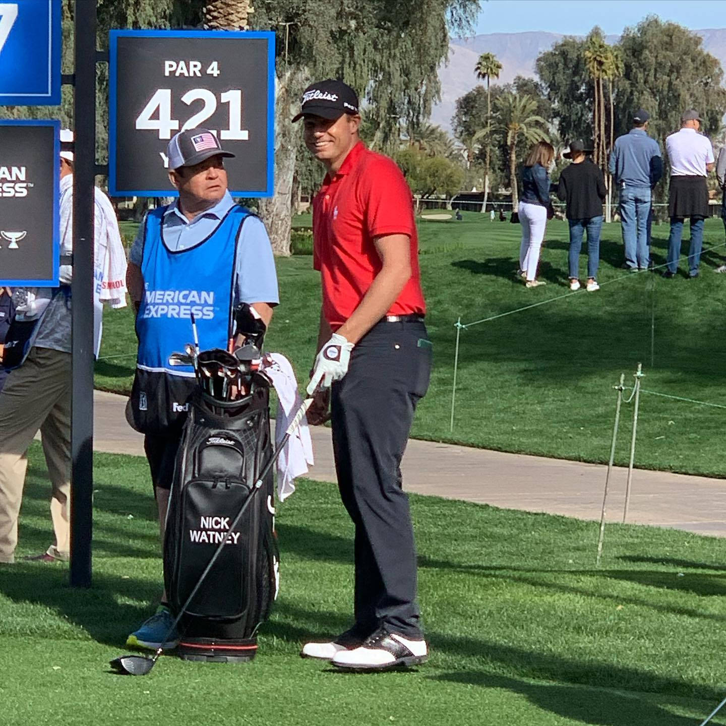 Nick Watney Swinging With Precision On The Golf Course Background